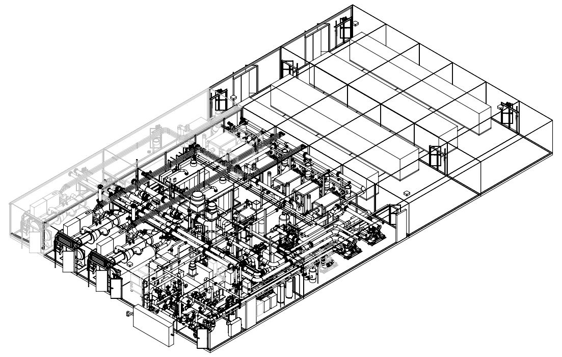 Central utility plant CAD drawing