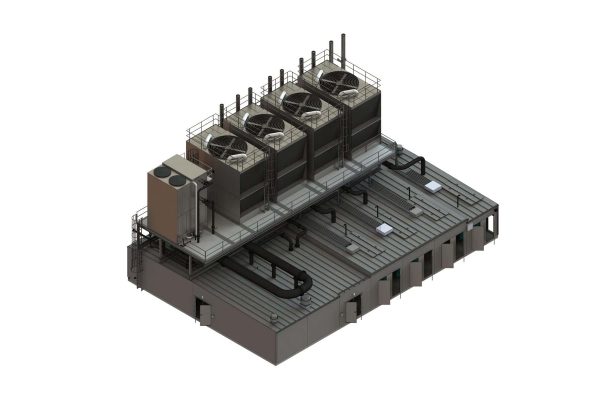 Central Utility Plant rendering (exterior)